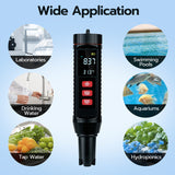 Mcbazel 7 in 1 Upgraded TDS/EC/S.G Water Quality Test Pen with PH Buffer Powder-Black