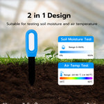 Mcbazel Soil Moisture and Temperature Tester - Blue&Black