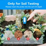 Mcbazel Soil Moisture and Temperature Tester - Blue&Black