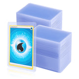 Mcbazel 100 Pcs Transparent Game Card Plastic Hard Protective Cover Case with Protective Film(35PT-Blue Ray)