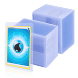 Mcbazel 100 Pcs Transparent Game Card Plastic Hard Protective Cover Case with Protective Film(35PT-Blue Ray)
