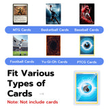 Mcbazel 100 Pcs Transparent Game Card Plastic Hard Protective Cover Case with Protective Film(35PT-Blue Ray)