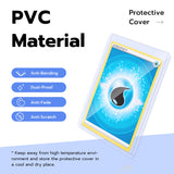Mcbazel 100 Pcs Transparent Game Card Plastic Hard Protective Cover Case with Protective Film(35PT-Blue Ray)