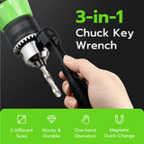 Mcbazel Chuck Key Wrench With Two 10/13/16MM Key Heads Each - Black (2nd Generation)