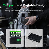 High-Precision 500g/0.01g, Electronic Scale with LCD Green Light Display Screen - black
