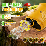 Portable Kid's Microscope with 32G Memory Card - Yellow (382)