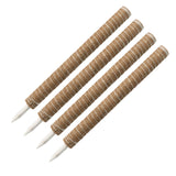 4 Pcs 60cm Stackable Pole Coir Pole for Climbing Plants Growth- Wood Version