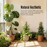 4 Pcs 60cm Stackable Pole Coir Pole for Climbing Plants Growth- Wood Version