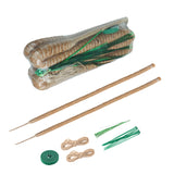 2 Pieces 7MM Width Bendable Coir Pole for Climbing Plants Growth(120cm)