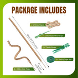 2 Pieces 7MM Width Bendable Coir Pole for Climbing Plants Growth(120cm)