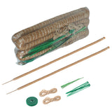 2 Pieces 7MM Width Bendable Coir Pole for Climbing Plants Growth(160cm)