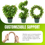 2 Pieces 7MM Width Bendable Coir Pole for Climbing Plants Growth(160cm)