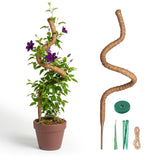7MM Width Bendable Coir Pole for Climbing Plants Growth-Bending Version(150cm)#