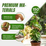 7MM Width Bendable Coir Pole for Climbing Plants Growth-Bending Version(150cm)#