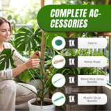 7MM Width Bendable Coir Pole for Climbing Plants Growth-Bending Version(150cm)#