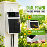 Solar-Powered Automatic Drip Irrigation Kit-Black&White(SOP17)#