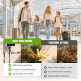 Solar-Powered Automatic Drip Irrigation Kit-Black&White(SOP17)#