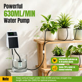 Solar-Powered Automatic Drip Irrigation Kit-Black&White(SOP17)#