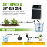 Solar-Powered Automatic Drip Irrigation Kit-Black&White(SOP17)#