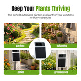 Solar-Powered Automatic Drip Irrigation Kit-Black&White(SOP17)#