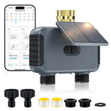 Solar-Powered Wi-Fi Programmable Water Timer-US Plug(SGW08SY-WF)NH#