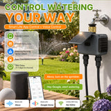 Solar-Powered Wi-Fi Programmable Water Timer-US Plug(SGW08SY-WF)NH#