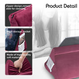 Multi-Angle Pillow Stand for Tablet/iPad/E-Reader - Dark Wine Red