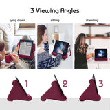 Multi-Angle Pillow Stand for Tablet/iPad/E-Reader - Dark Wine Red
