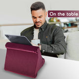 Multi-Angle Pillow Stand for Tablet/iPad/E-Reader - Dark Wine Red