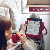 Multi-Angle Pillow Stand for Tablet/iPad/E-Reader - Dark Wine Red
