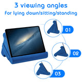 Multi-Angle Pillow Stand for Tablet/iPad/E-Reader - Blue