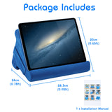 Multi-Angle Pillow Stand for Tablet/iPad/E-Reader - Blue
