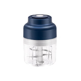 320ML Mini Electric Food Chopper with USB Charging Cable-Blue