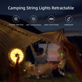 12 Meters LED Camping Atmosphere Lights(Colorful-Morandi)