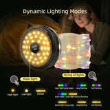 12 Meters LED Camping Atmosphere Lights(Colorful-Morandi)