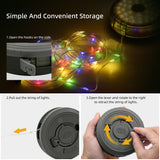 12 Meters LED Camping Atmosphere Lights(Colorful-Morandi)