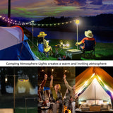 12 Meters LED Camping Atmosphere Lights(Colorful-Morandi)