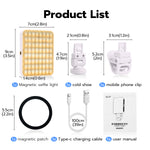 Mcbazel 3-Mode Rechargeable LED Selfie and Vlog Light with Clip, Adjusted 3 Light Modes for Phone, iPad, Laptop, for Makeup, TikTok, Selfie, Conferencing