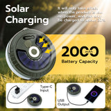 Mcbazel 10 Meters Solar LED Magnetic Camping Atmosphere Lights with Remote Control(Colorful)
