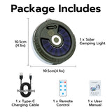Mcbazel 10 Meters Solar LED Magnetic Camping Atmosphere Lights with Remote Control(Colorful)