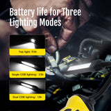 Multi Light Source Adjustable Angle Rechargeable Work Light-Black&Yellow(MX-BD30-02)#