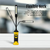 Multi Light Source Adjustable Angle Rechargeable Work Light-Black&Yellow(MX-BD30-02)#