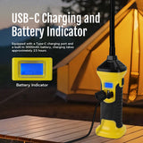 Multi Light Source Adjustable Angle Rechargeable Work Light-Black&Yellow(MX-BD30-02)#