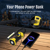 Multi Light Source Adjustable Angle Rechargeable Work Light-Black&Yellow(MX-BD30-02)#