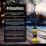 Multi Light Source Adjustable Angle Rechargeable Work Light-Black&Yellow(MX-BD30-02)#