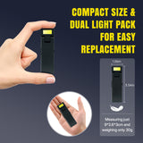 2 Pcs Multifunctional Magnetic Work Light-Black(PS-001)