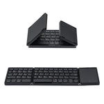 Universal Foldable Wireless Keyboard with Touchpad for Tablet/Mobile Phone/PC-Black(B089T)