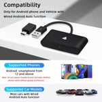 Mcbazel Android Auto Wireless Converter Adapter for Android-Black