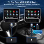 Mcbazel Android Auto Wireless Converter Adapter for Android-Black