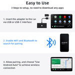 Mcbazel Android Auto Wireless Converter Adapter for Android-Black